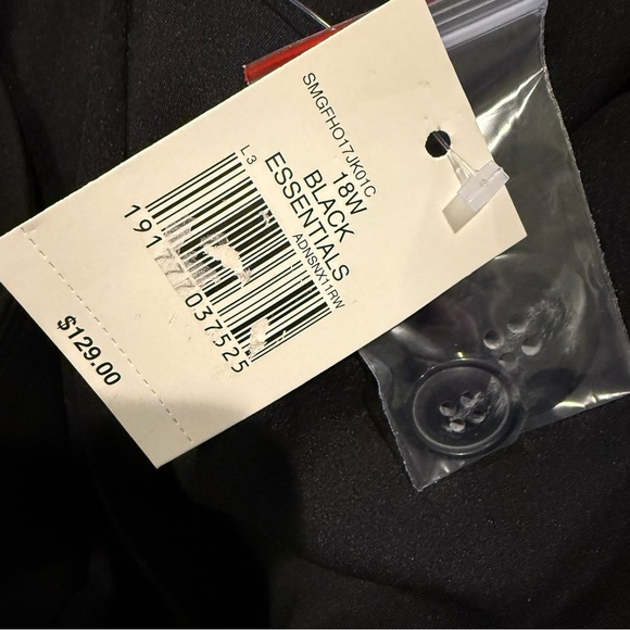 The Limited Womens Black One Button Blazer Size 18 Lined Stretch Career - Picture 10 of 12